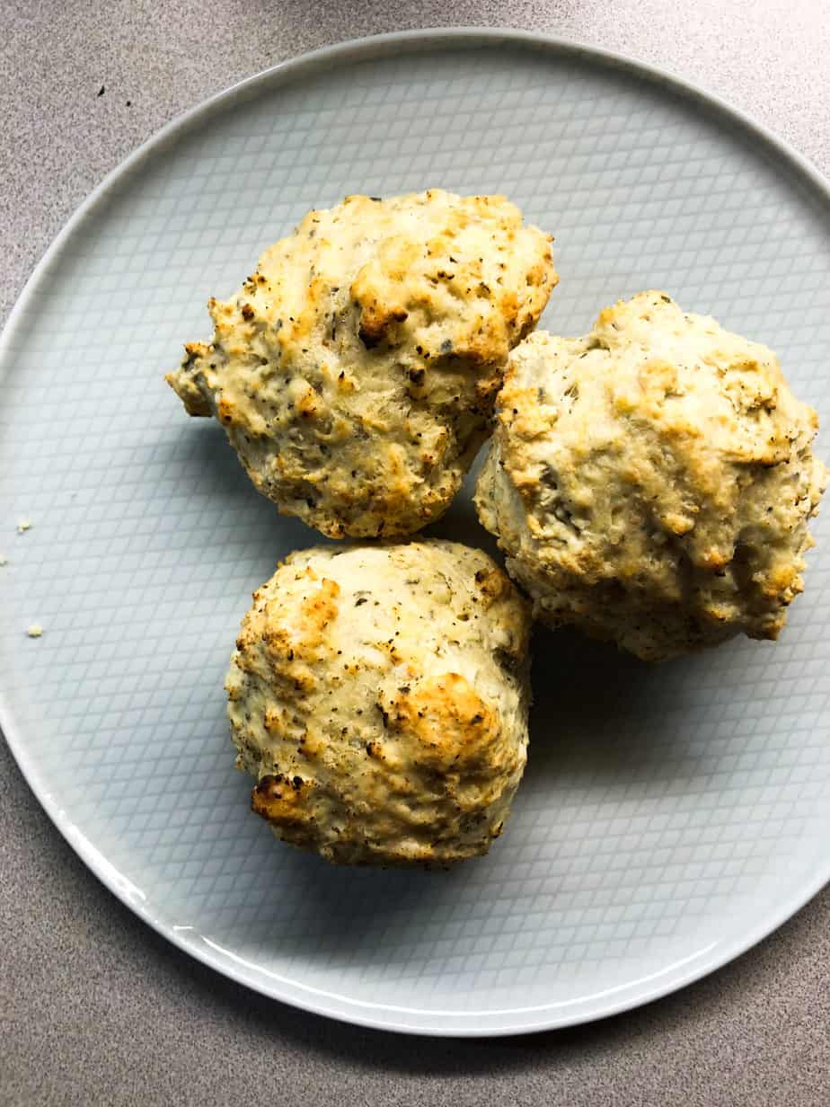 Basil Biscuits with Parmesan Cheese