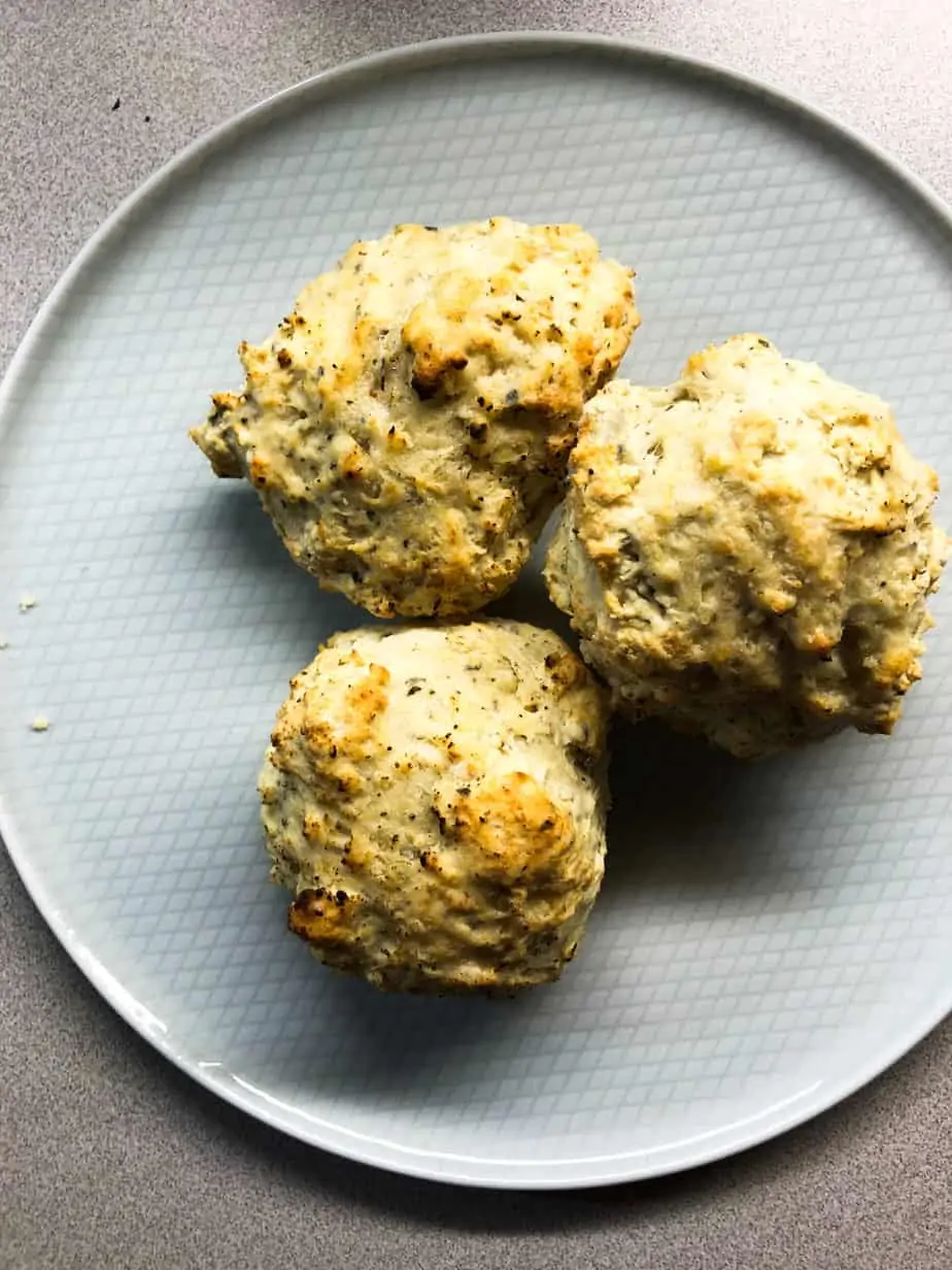 Basil Biscuits with Parmesan Cheese