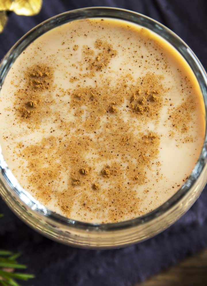 Christmas Milk Punch with Bourbon