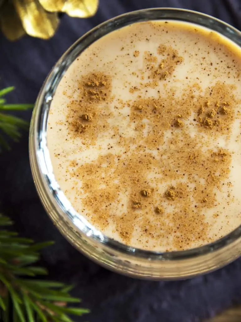Christmas Milk Punch with Bourbon