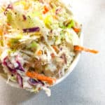 Tangy Coleslaw with Onions and Black Pepper