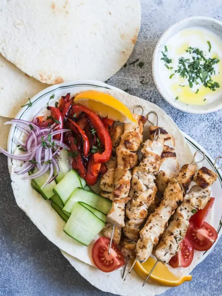 Mediterranean Chicken Skewers