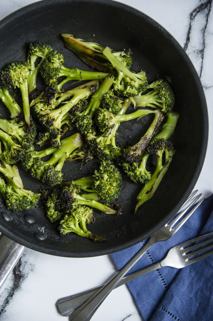 Seared Broccoli with Florida Fish Seasoning - Feast and Flight
